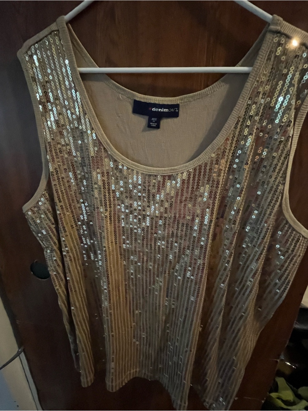 Women’s sequin Tank top. 3x